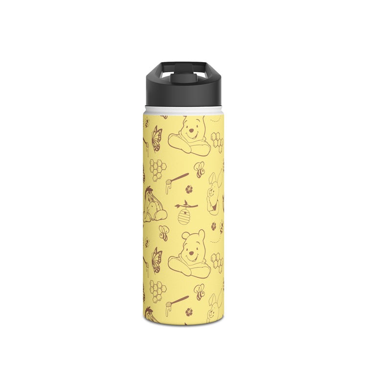 Winnie All-Over Print Stainless Steel Water Bottle - Fandom-Made