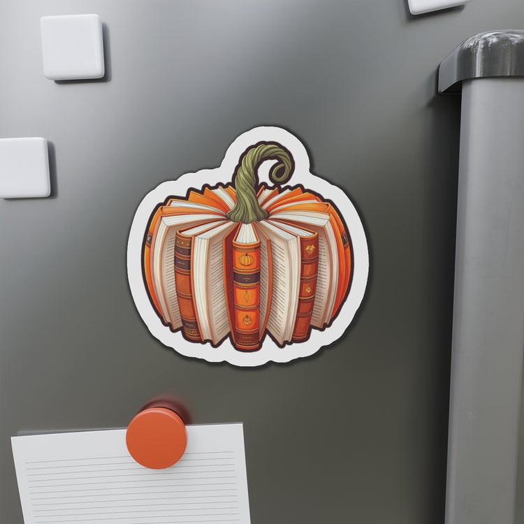 Bookish Pumpkin Die-Cut Magnet