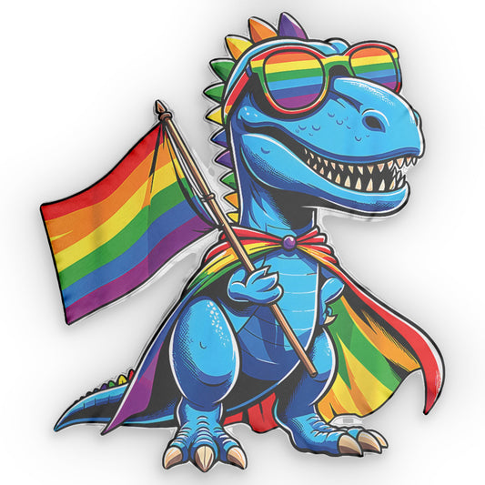 Dino Pride-Shaped Pillow - Fandom-Made