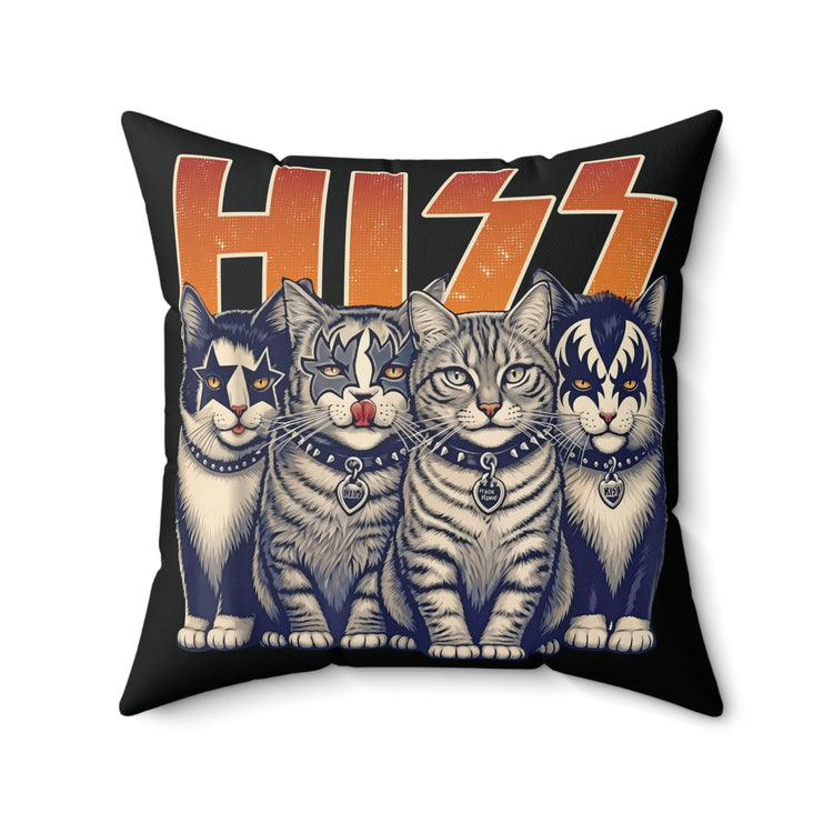 Hiss Faux Suede Square Pillow