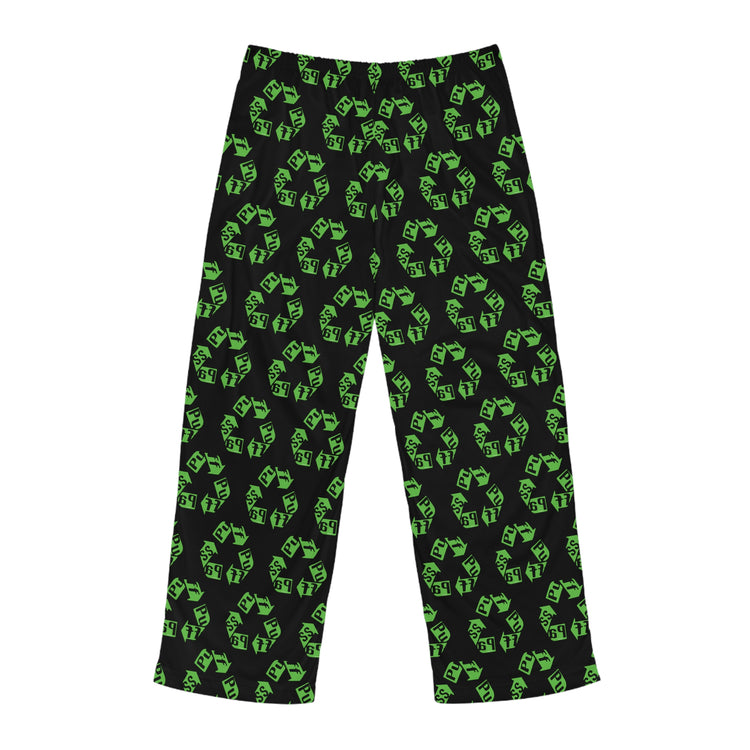 Puff Pass Recycle Men's Pajama Pants - Fandom-Made