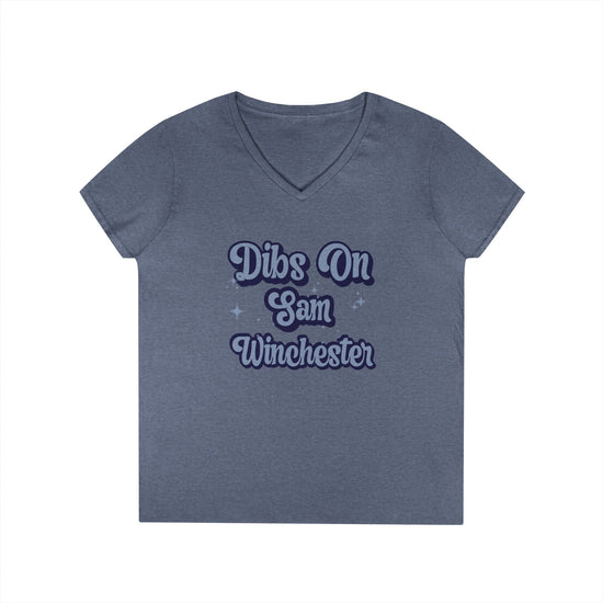 Dibs On Sam Winchester Ladies' V-Neck Tee - Fandom-Made