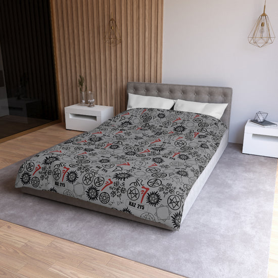 Supernatural Symbols Duvet Cover - Fandom-Made