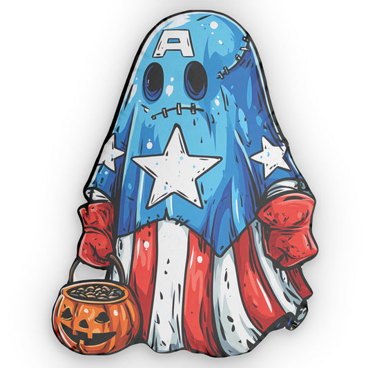 Captain Ghost-Shaped Pillow