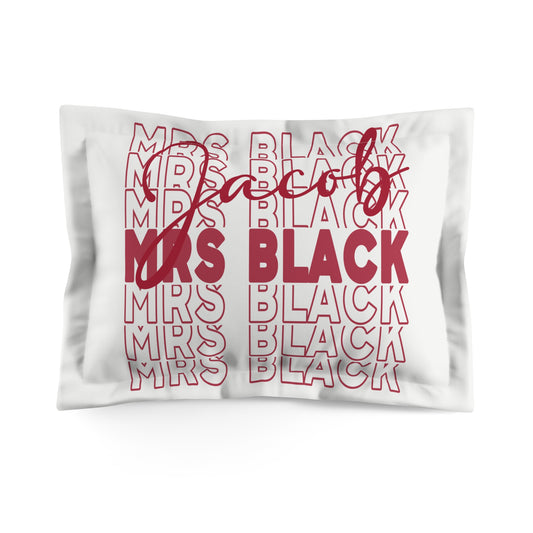 Mrs. Jacob Black Pillow Sham