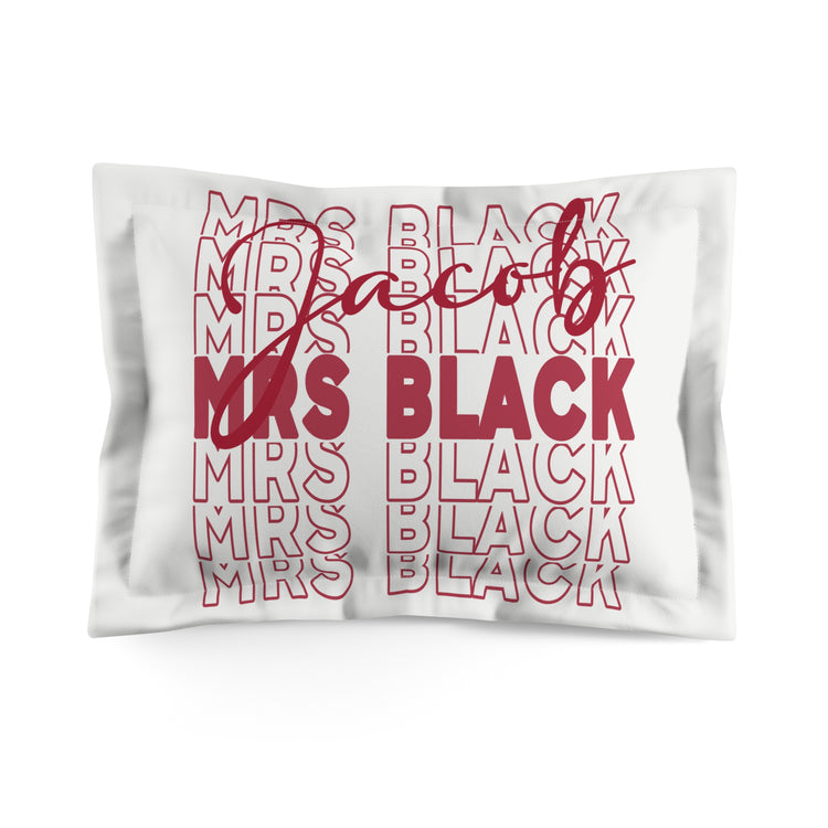 Mrs. Jacob Black Pillow Sham