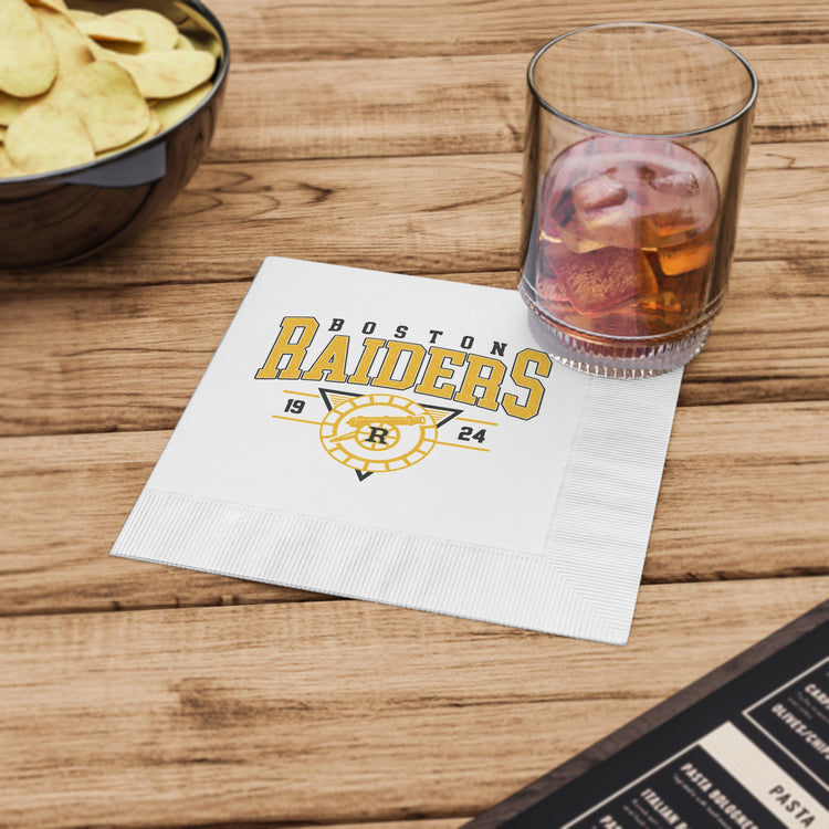 Boston Raiders Paper Napkins - Fandom-Made