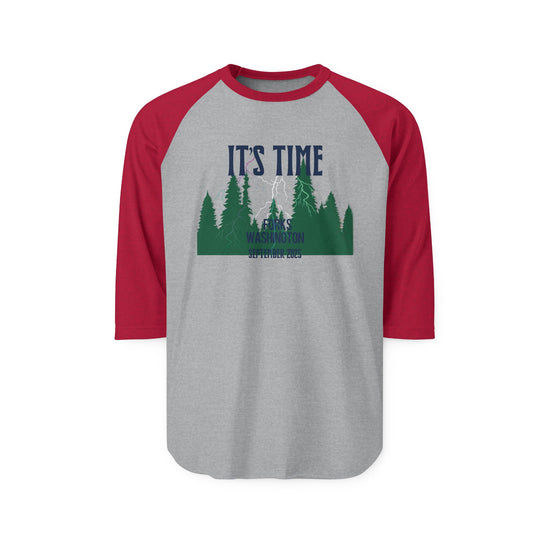 It's Time 3/4 Raglan Shirt - Fandom-Made