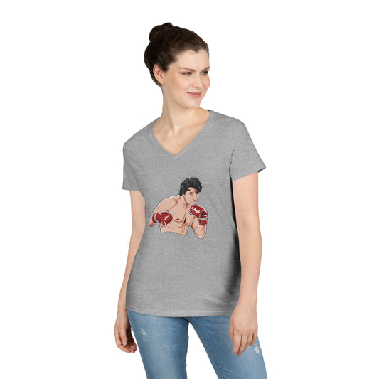YO Adrian Ladies' V-Neck Tee - Fandom-Made