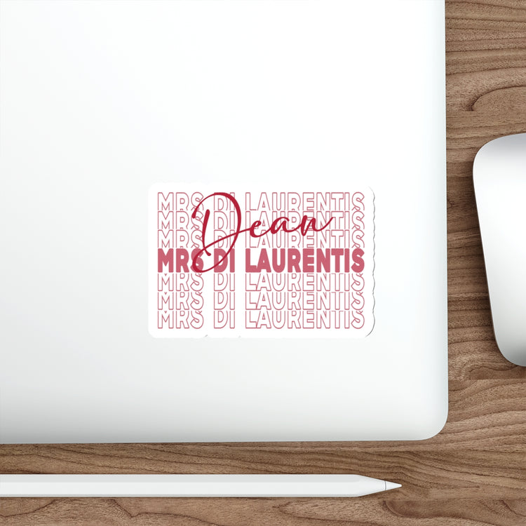 Mrs. Dean Di Laurentis Die-Cut Sticker