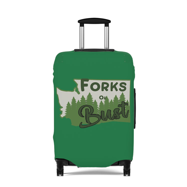 Forks Or Bust Luggage Cover