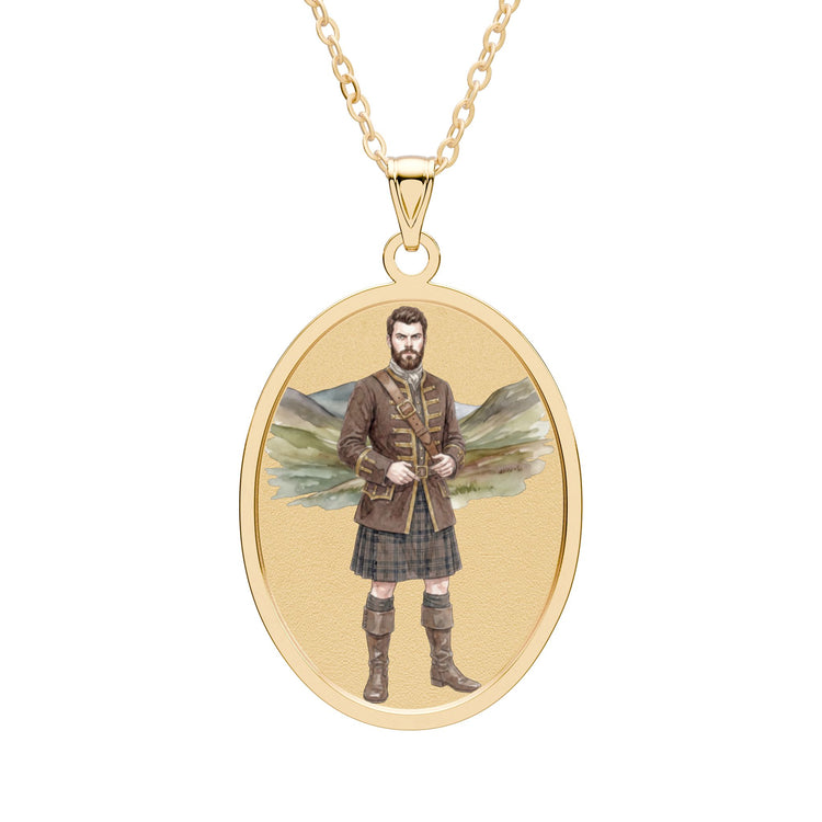 Young Dougal Oval Pendant
