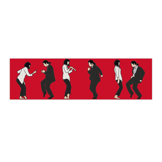 Pulp Fiction Dance Off Bumper Sticker