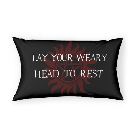 Lay Your Weary Head To Rest Pillow Sham - Fandom-Made