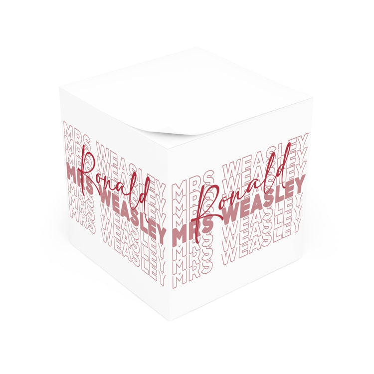 Mrs. Ron Weasley Note Cube