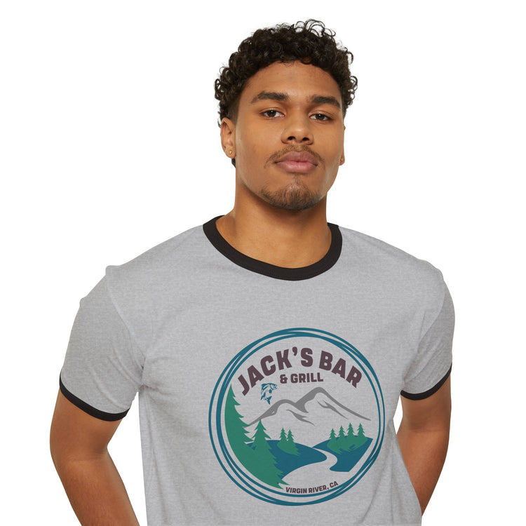Jack's Bar & Grill Ringer T-Shirt - Fandom-Made