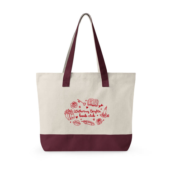 Wuthering Heights Book Club Zippered Canvas Tote - Fandom-Made