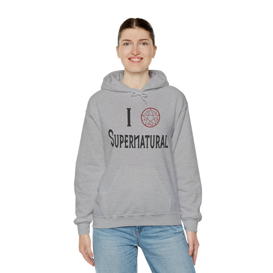 I Love Supernatural Devil's Trap Edition Hoodie - Fandom-Made