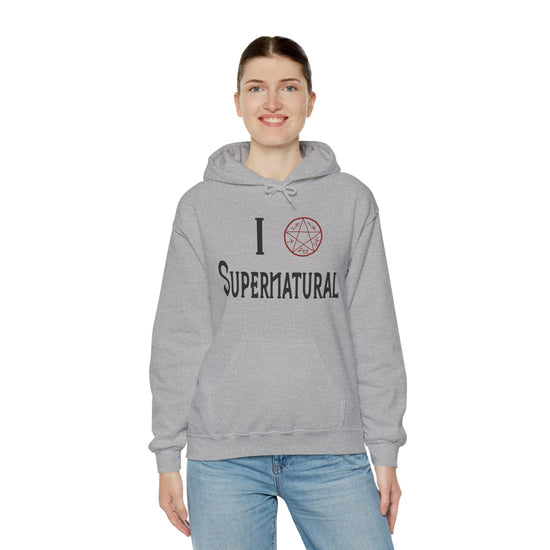 I Love Supernatural Devil's Trap Edition Hoodie - Fandom-Made
