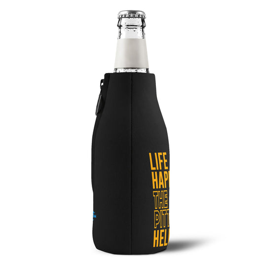 Life Happens The Pitt Helps Zip-Up Bottle Cooler Sleeve - Fandom-Made