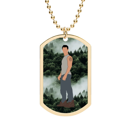 Jake Dog Tag with Chain