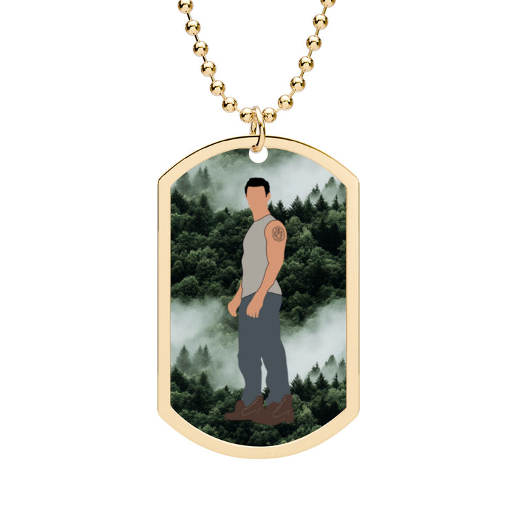 Jake Dog Tag with Chain