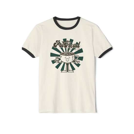 Pothead Coffee Co Ringer T-Shirt - Fandom-Made