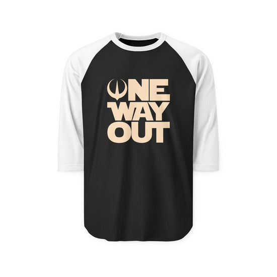 One Way Out 3/4 Raglan Shirt - Fandom-Made