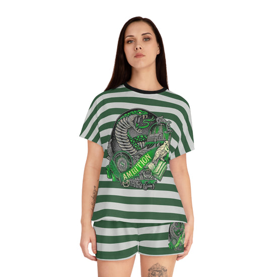 Slytherin Ambition Women's Short Pajama Set - Fandom-Made