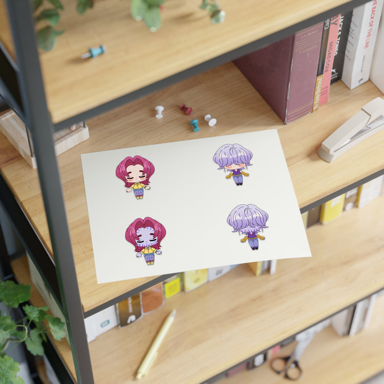 Mystery Saja and Romance Saja Sticker Sheet - Fandom-Made