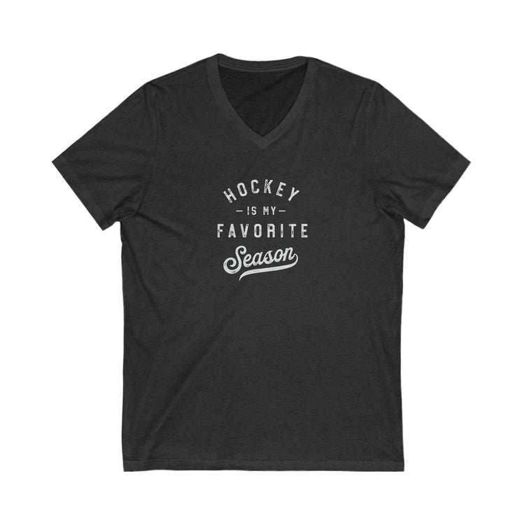 Hockey V-Neck T-Shirt - Fandom-Made