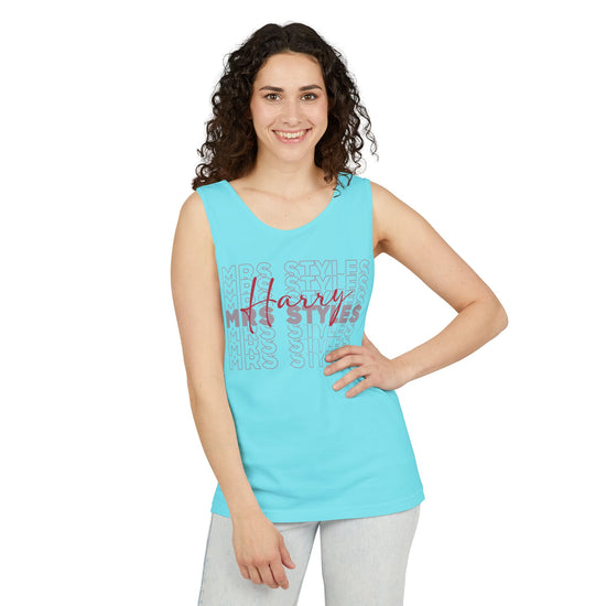 Mrs. Styles Unisex Garment-Dyed Tank Top - Fandom-Made