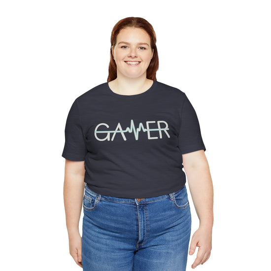 Gamer Heartbeat T-Shirt - Fandom-Made