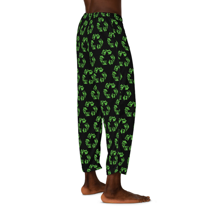 Puff Pass Recycle Men's Pajama Pants - Fandom-Made