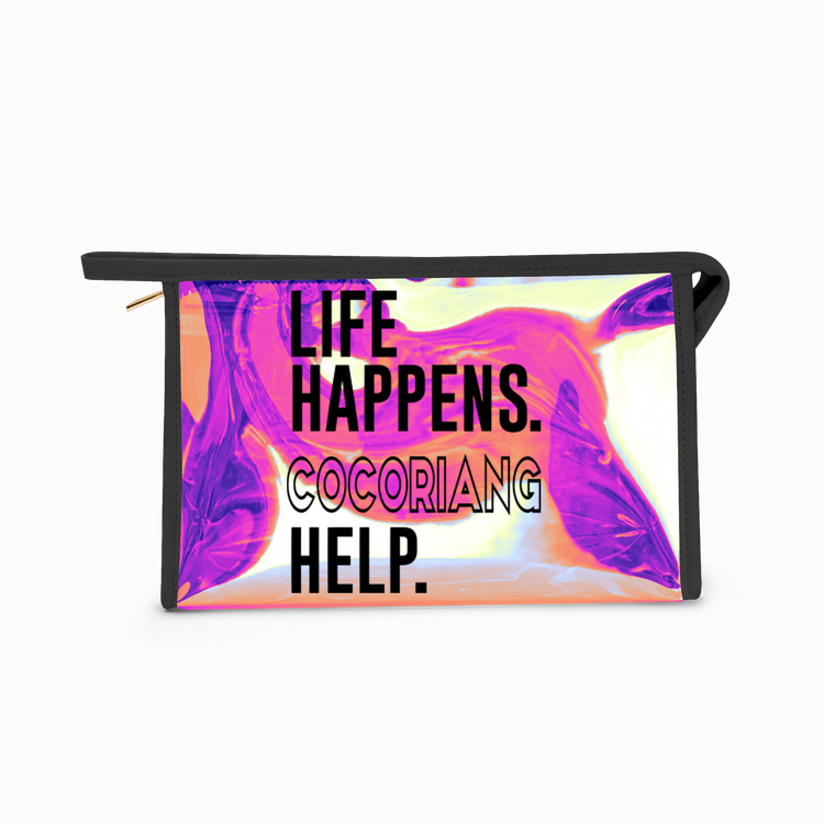 Life Happens Cocoriang Help Holographic Makeup Bag - Fandom-Made