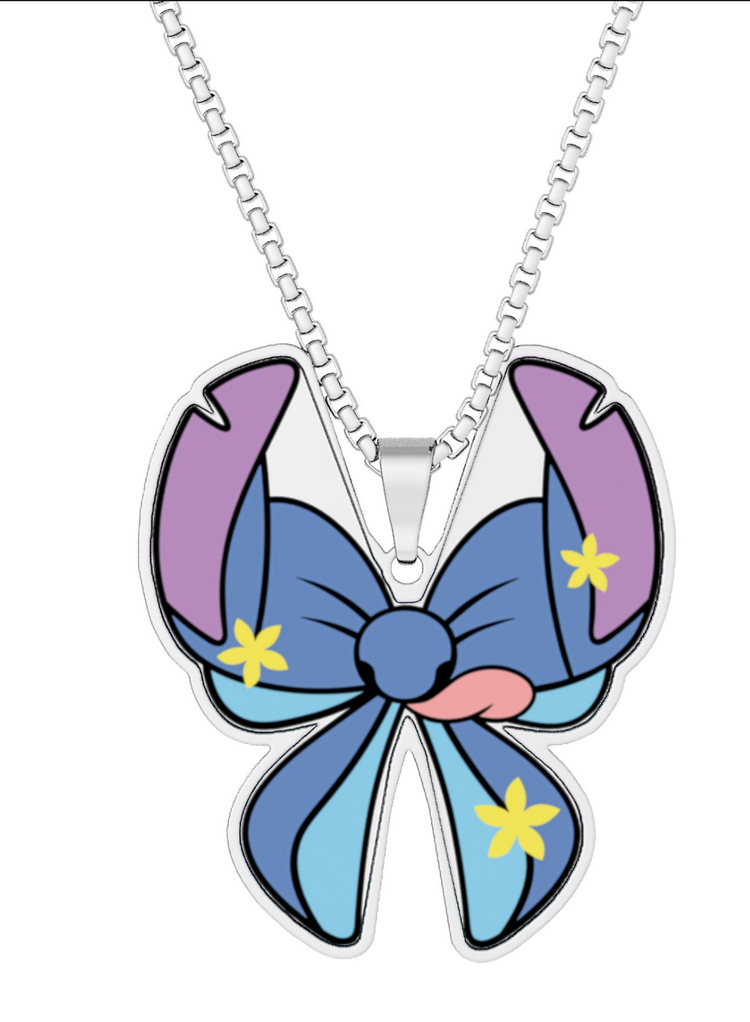 Stitch Bow Pendant - Fandom-Made