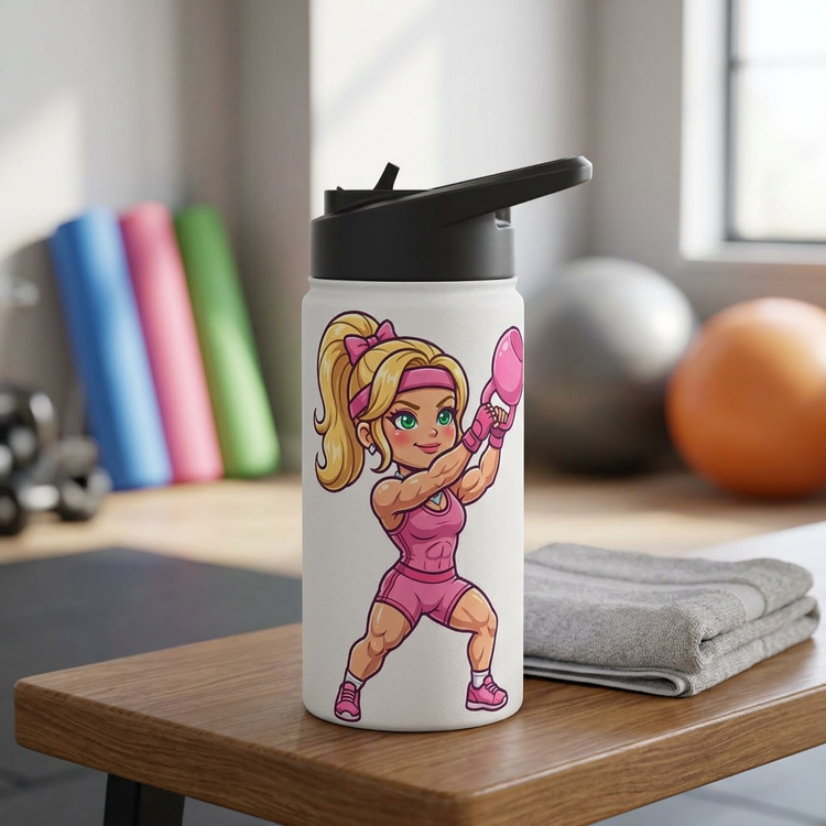 Workout Barb Water Bottle