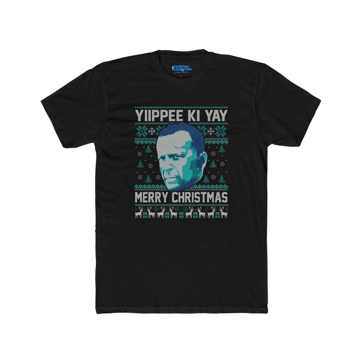 Yiipee Ki Yay Ugly Christmas Men’s Fitted T-Shirt