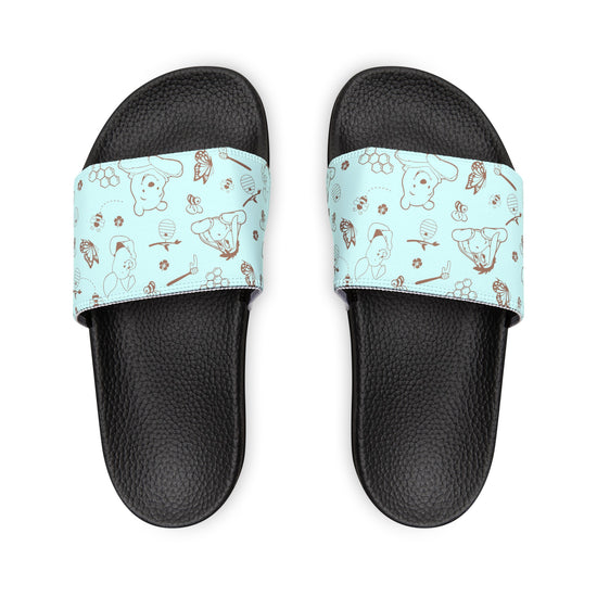 Winnie All-Over Print Youth Slides - Fandom-Made