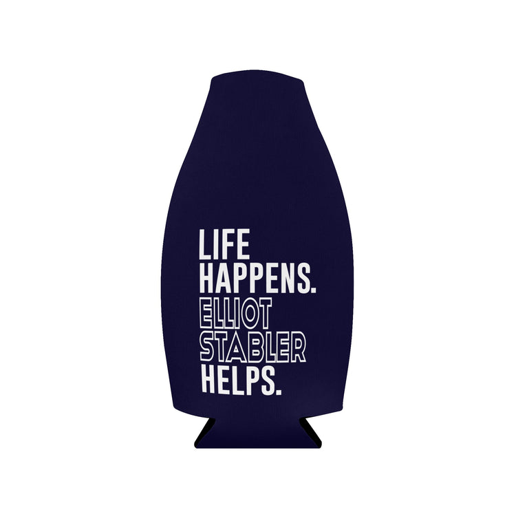 Life Happens Elliot Stabler Helps Zip-Up Bottle Cooler Sleeve - Fandom-Made