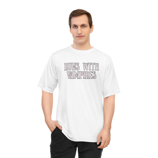 Runs With Vampires Performance T-shirt - Fandom-Made