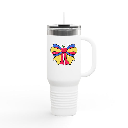 Snow White Bow Insulated Tumbler