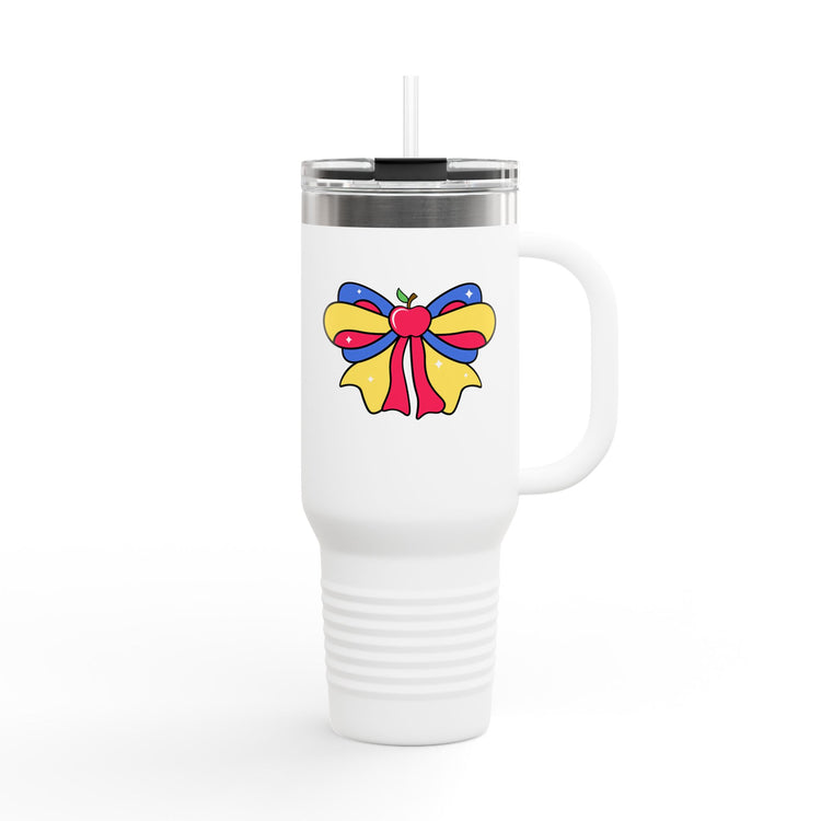 Snow White Bow Insulated Tumbler