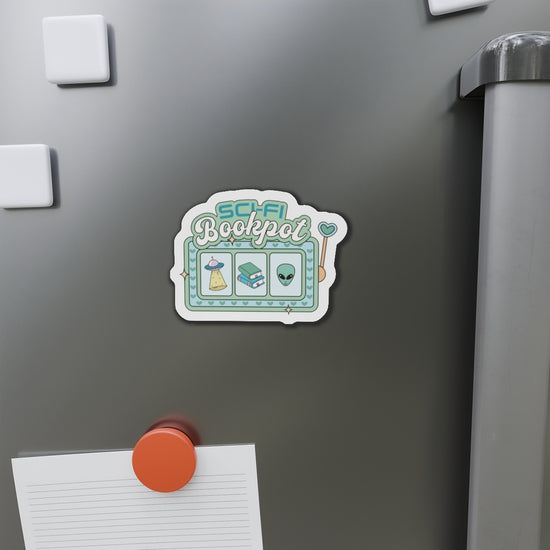 Sci-Fi Bookpot Die-Cut Magnet - Fandom-Made