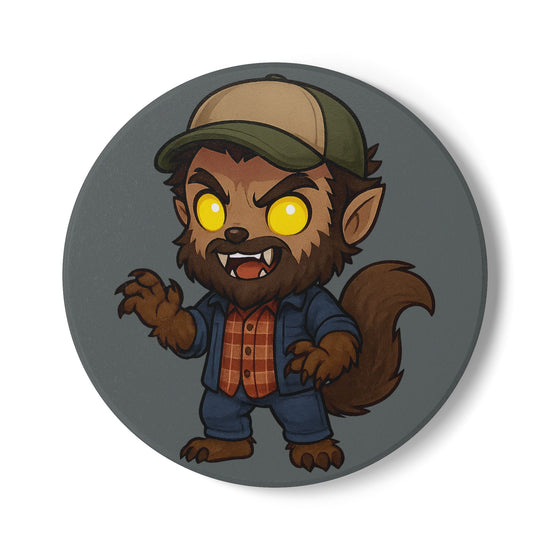 Garth Fitzgerald Werewolf Ceramic Coaster - Fandom-Made