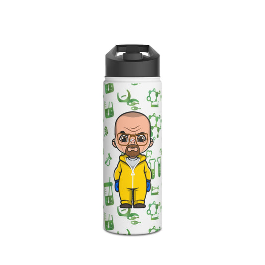 Walter White All-Over Print Stainless Steel Water Bottle - Fandom-Made