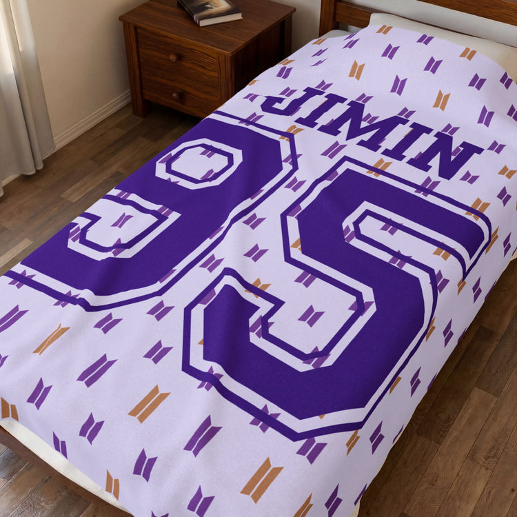 Jimin 95 Velveteen Plush Blanket