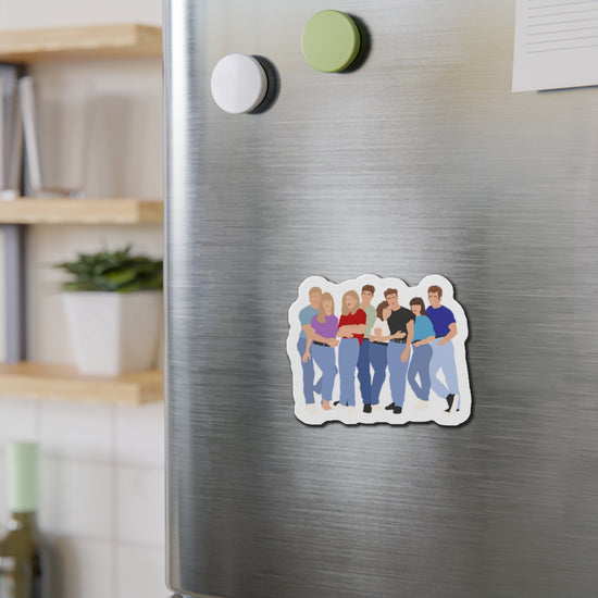 90210 Group Die-Cut Magnet - Fandom-Made