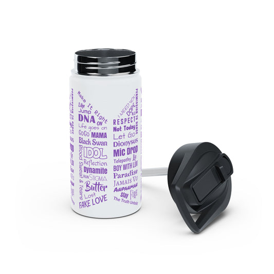BTS Songs Water Bottle