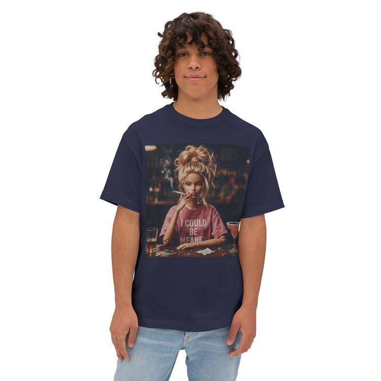 I Could Be Meaner Blonde Unisex Oversized Boxy Tee